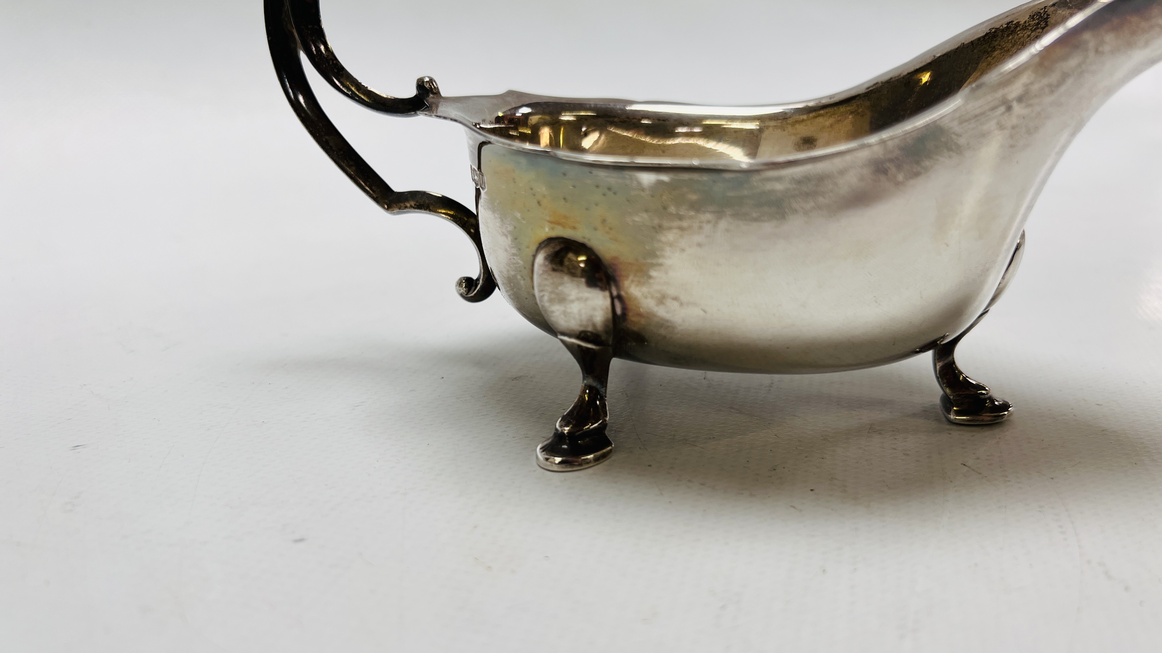 TWO SILVER SAUCE BOATS IN THE C18TH. - Image 12 of 12