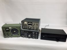 FOUR PIECES OF RADIO COMMUNICATION EQUIPMENT TO INCLUDE BFO FR-50B YAE SU,
