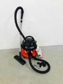 NUMATIC HENRY VACUUM CLEANER ALONG WITH BOX CONTAINING 4 HOOVER BAGS - SOLD AS SEEN
