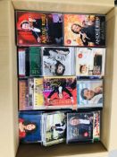 BOX OF ASSORTED CD'S AND DVD'S, ETC.