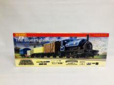 A BOXED HORNBY 00 GAUGE TRAIN SET - THE BLUE HIGHLANDER (R1101).