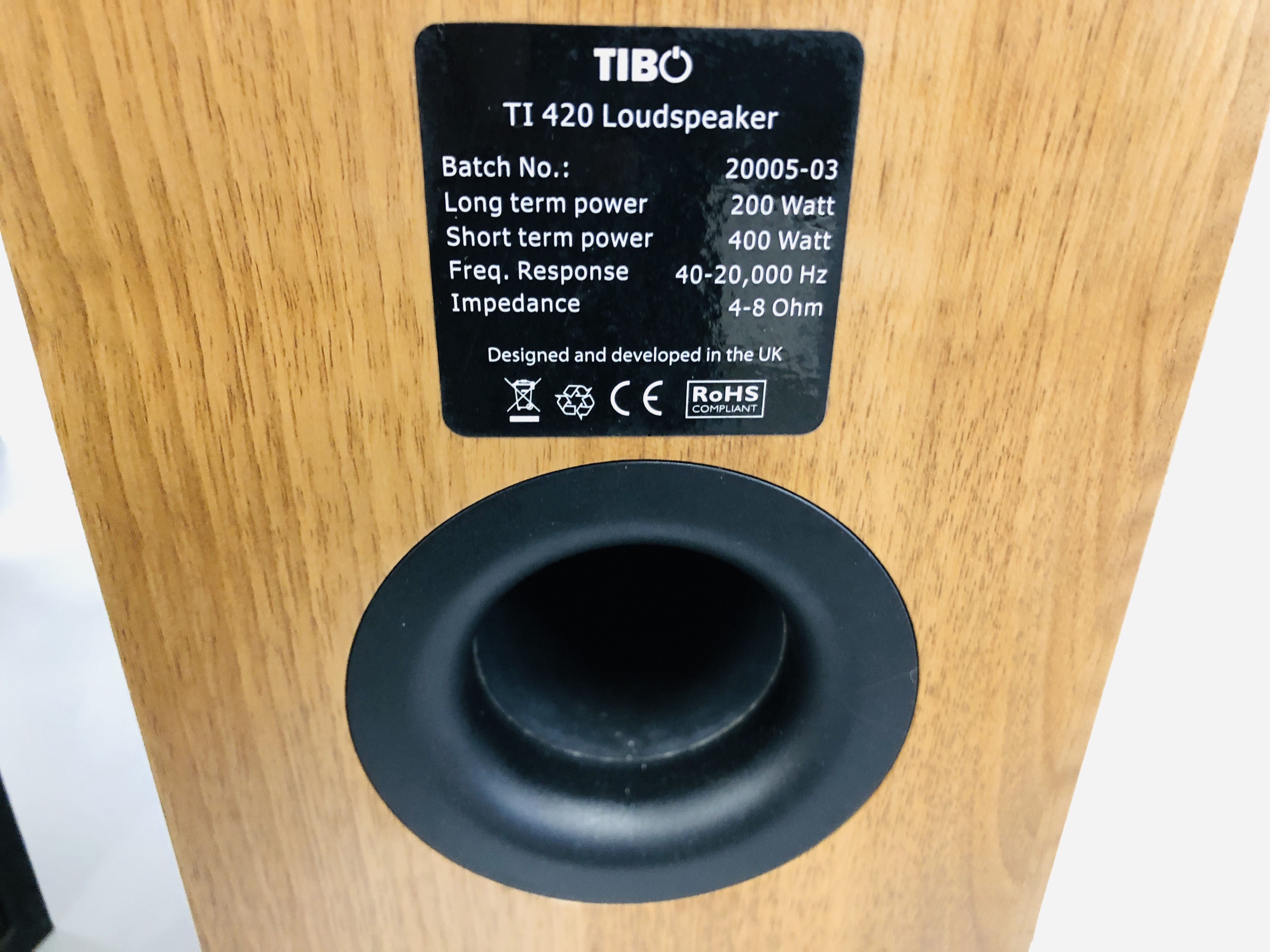 YAMAHA ACTIVE SERVO PROCESSING SUBWOOFER SYSTEM XST-SW80 ALONG WITH A PAIR OF FLOOR STANDING TIB - Image 6 of 8