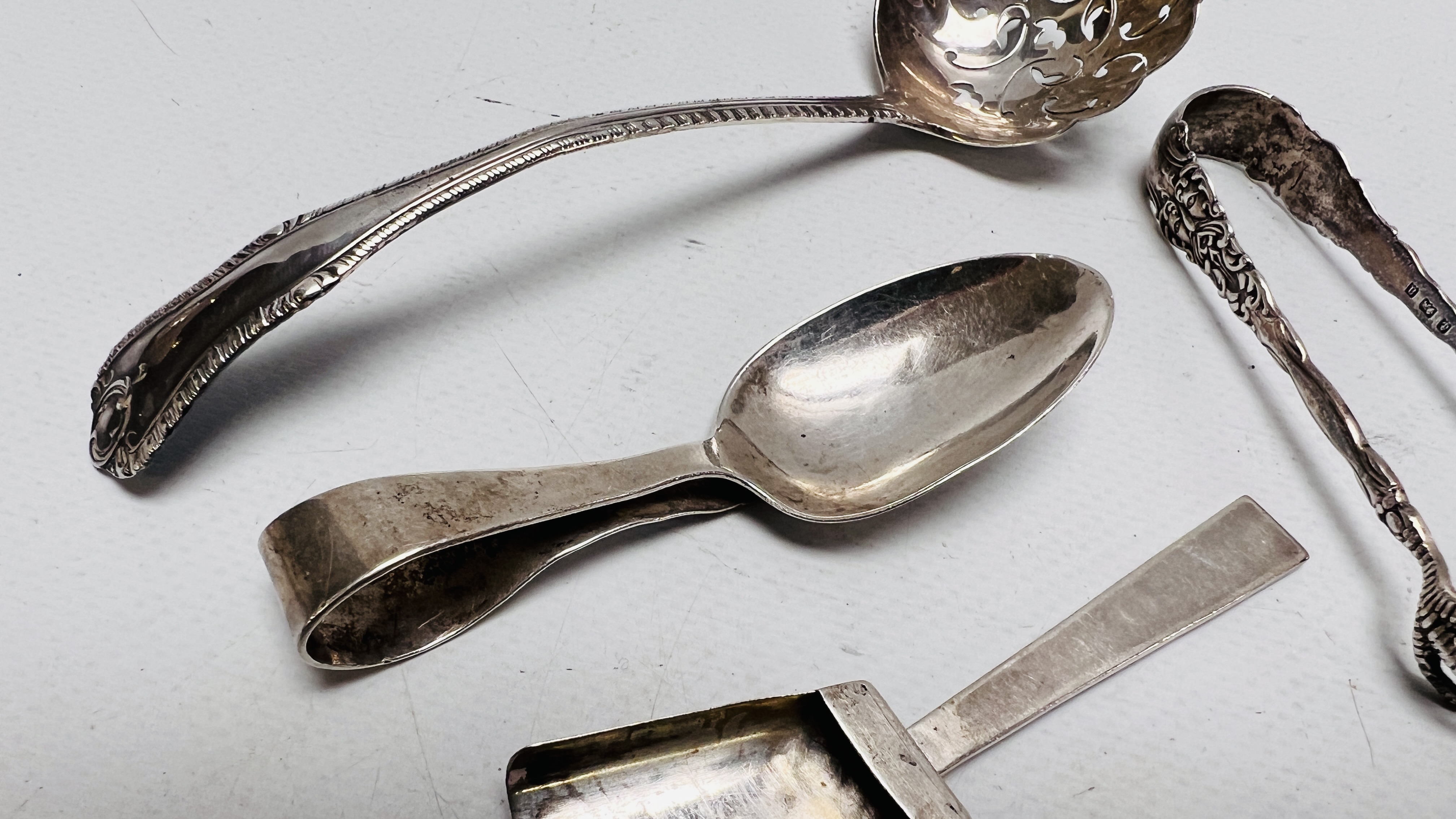 A GROUP OF THREE SILVER CADDY SPOONS ONE BY CHRISTINE DIXON, - Image 4 of 11