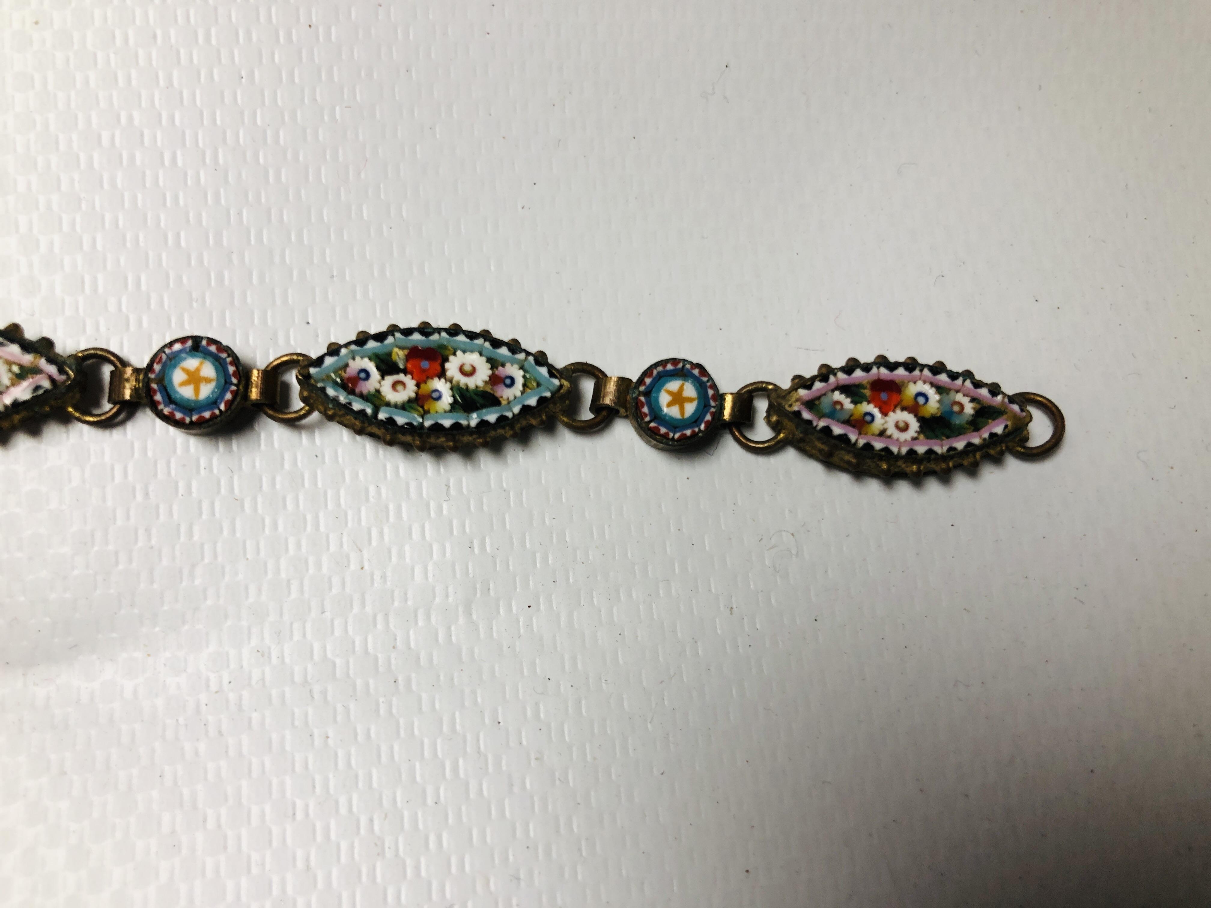 A MICRO MOSAIC BRACELET AND MICRO MOSAIC BROOCH. - Image 6 of 13