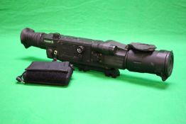 A BOXED PULSAR DIGI SIGHT N550 NIGHT VISION RIFLE SCOPE WITH ACCESSORIES BATTERY PACK AND CHARGER