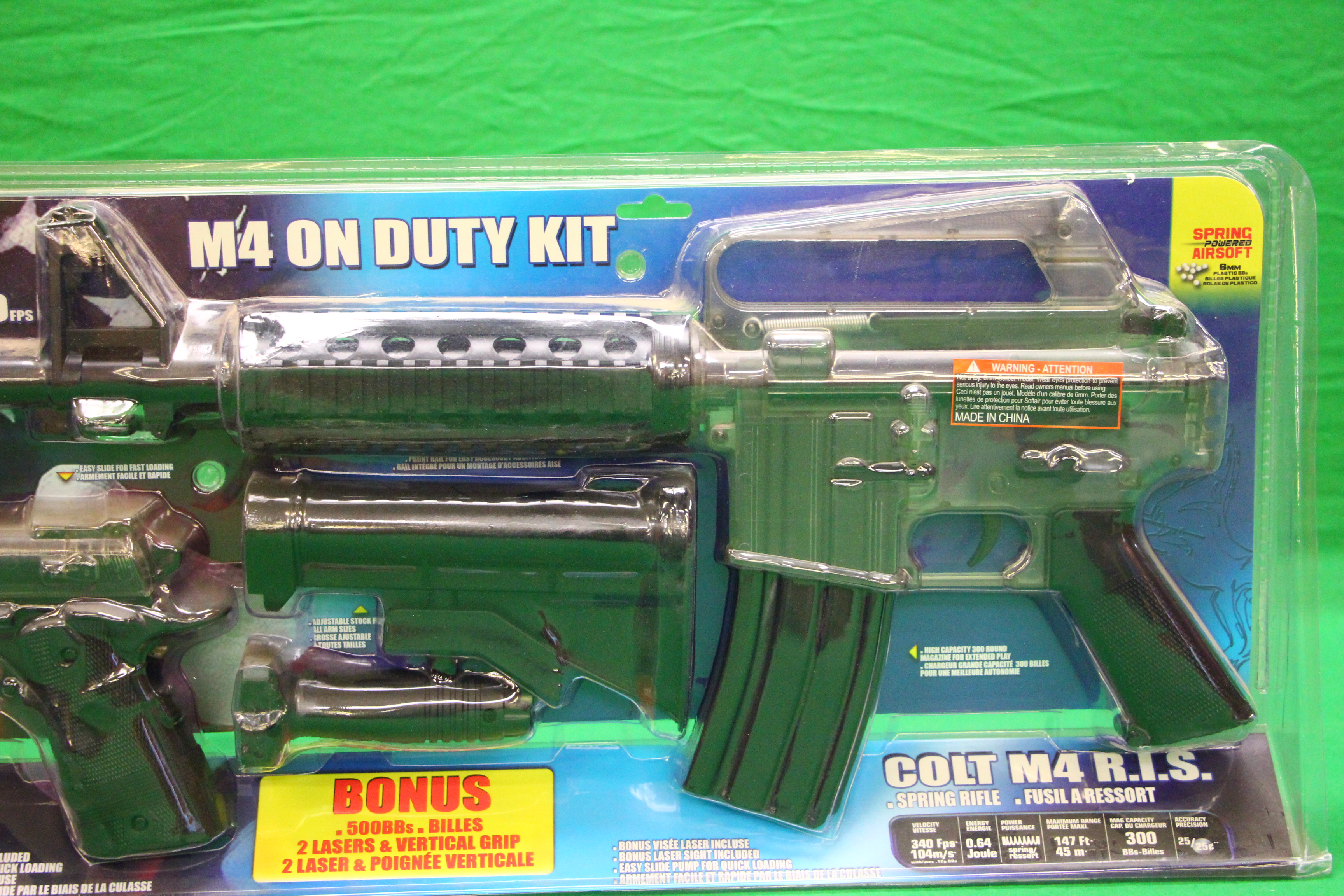 A COLT ON DUTY M4 SPRING POWERED AIR SOFT GUN BOXED AS NEW - (ALL GUNS TO BE INSPECTED AND SERVICED - Image 6 of 7