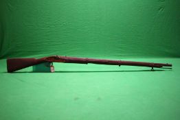 AN ANTIQUE PERCUSSIAN MUZZLE LOADING RIFLE A/F (ALL GUNS TO BE INSPECTED AND SERVICED BY QUALIFIED