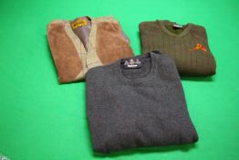 A GENTS BARBOUR XL LAMBSWOOL CLASSIC JUMPER,