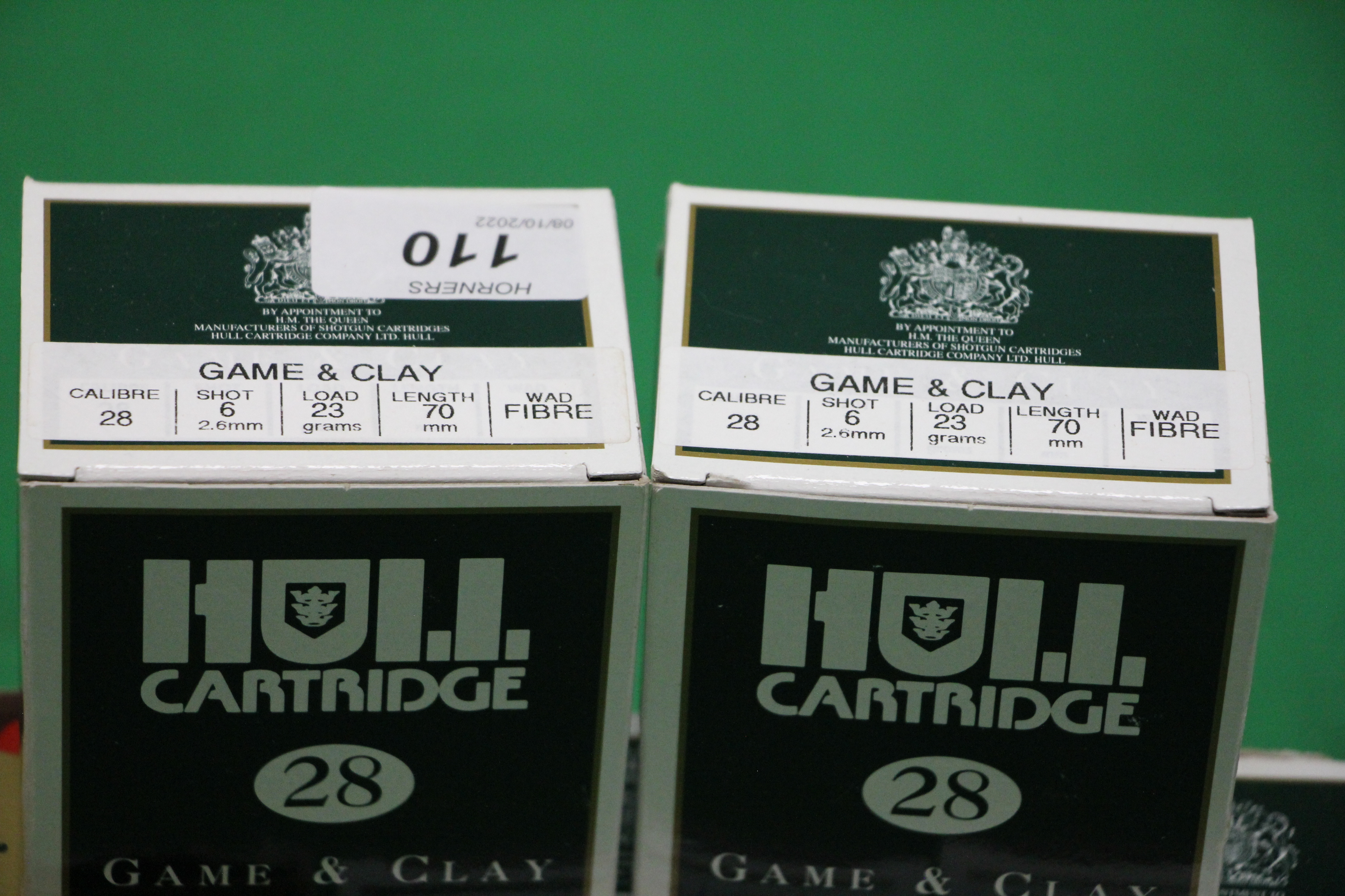 212 X 28 GAUGE CARTRIDGES TO INCLUDE HULL CARTRIDGE 6 SHOT 23 GRAM FIBRE WAD AND HULL CARTRIDGE - Image 3 of 6