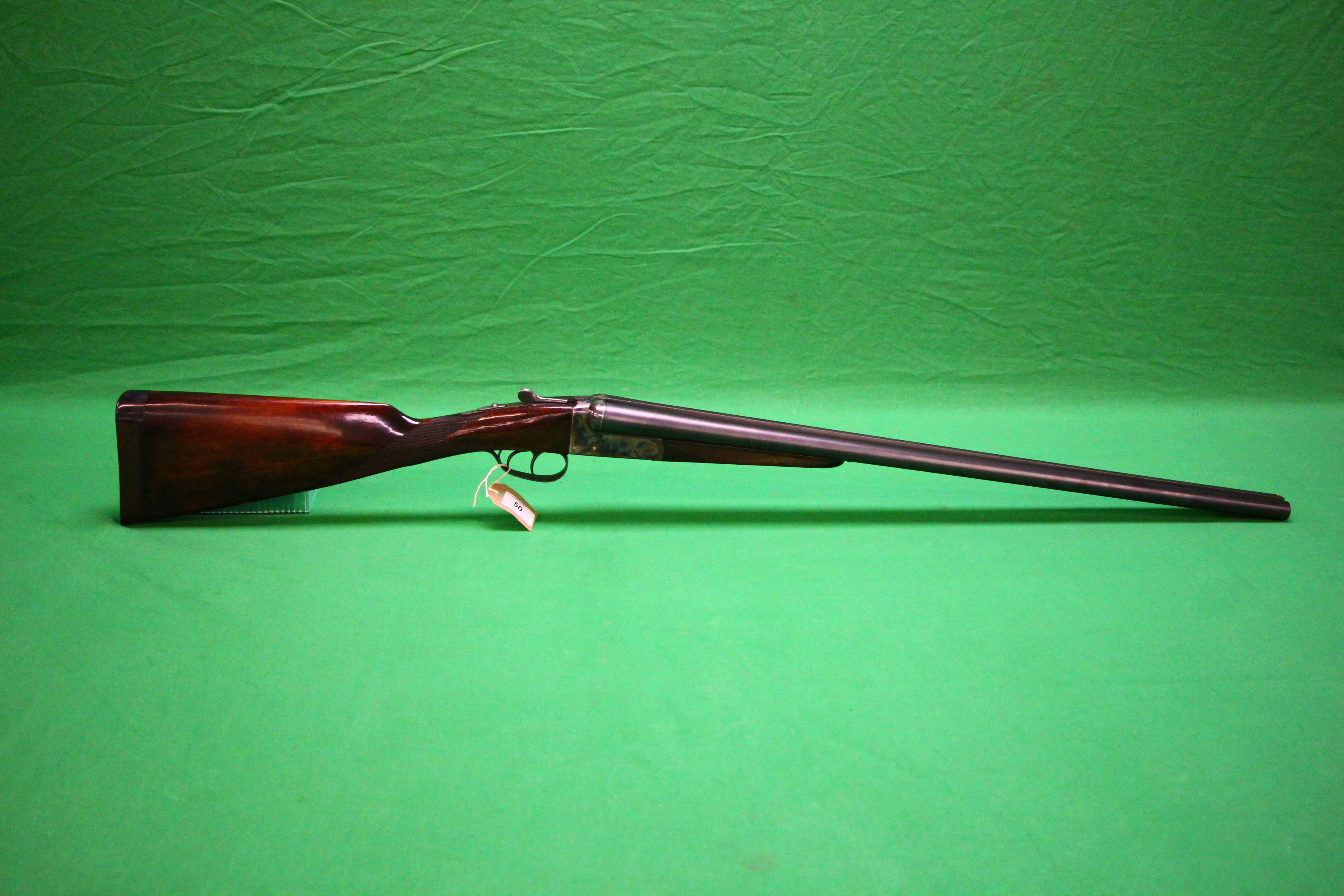 AYA 12 BORE SIDE BY SIDE SHOTGUN #580805 EJECTOR,