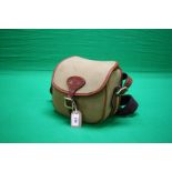 A QUALITY CANVAS AND LEATHER CARTRIDGE BAG