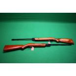 TWO VINTAGE AIR RIFLES TO INCLUDE .22 BREAK BARREL AND ONE OTHER .