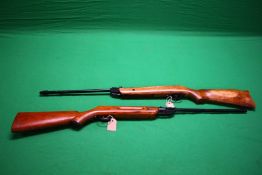 TWO VINTAGE AIR RIFLES TO INCLUDE .22 BREAK BARREL AND ONE OTHER .