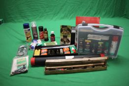 A COLLECTION OF GUN CLEANING EQUIPMENT TO INCLUDE PARKER HALE, BALLISTOL,