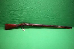 AN ANTIQUE PERCUSSION CAP MUSKET,