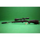 A C2 .17 HMR BOLT ACTION RIFLE #A988015, FITTED WITH .
