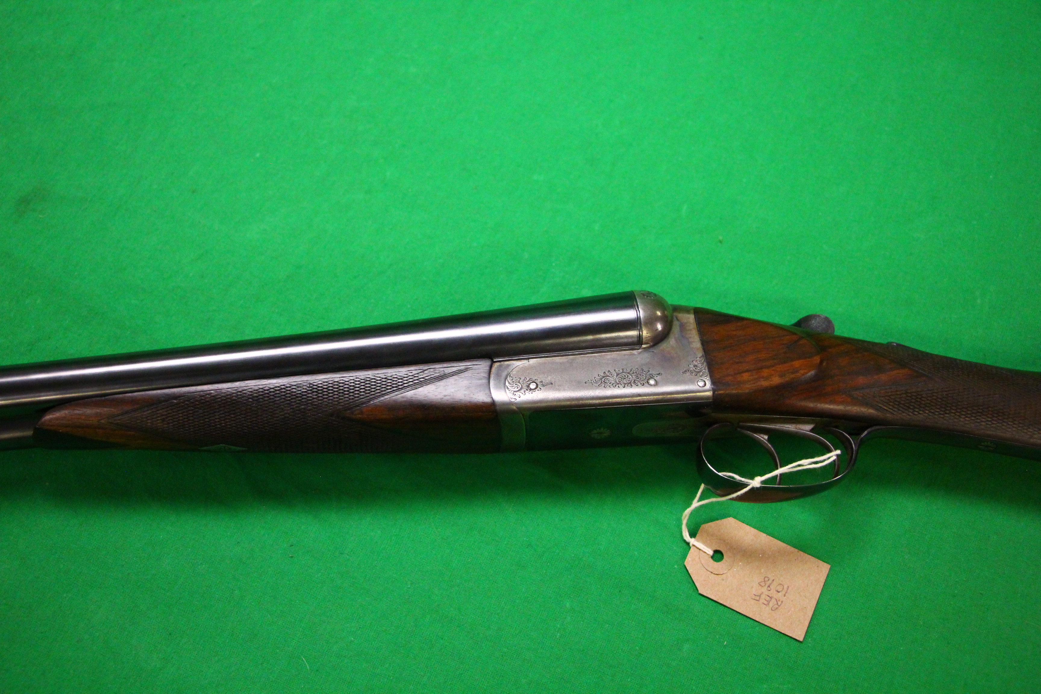 12 BORE ARMY & NAVY SIDE BY SIDE SHOTGUN #67752, - Image 9 of 13