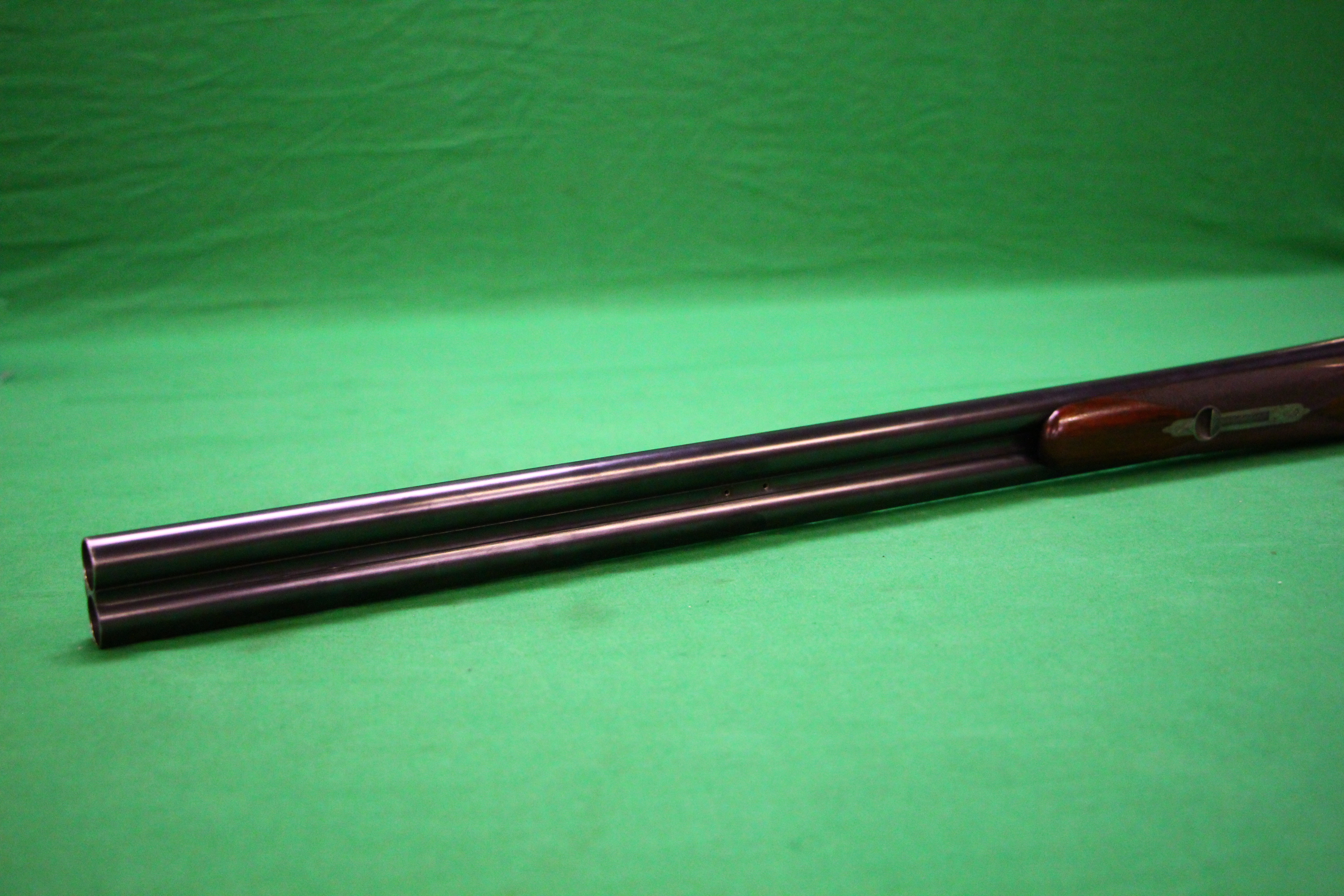 A 12 BORE HAENEL SIDE BY SIDE SHOTGUN SIDE LOCK, EJECTOR, 28. - Image 8 of 12