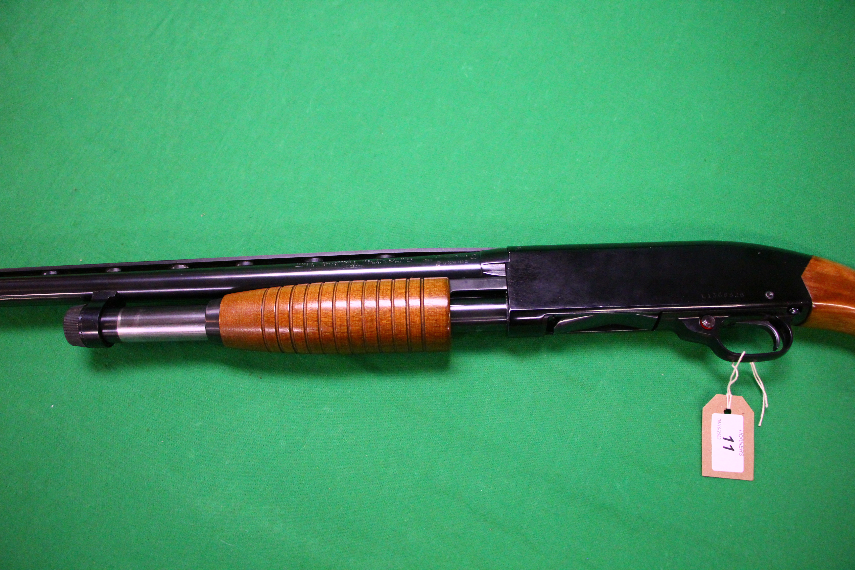 WINCHESTER 12 GAUGE PUMP ACTION THREE SHOT SHOTGUN MODEL 120 RANGER, - Image 8 of 11