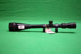 A HAWKE 8-32X44 TARGET SCOPE WITH MOUNTS