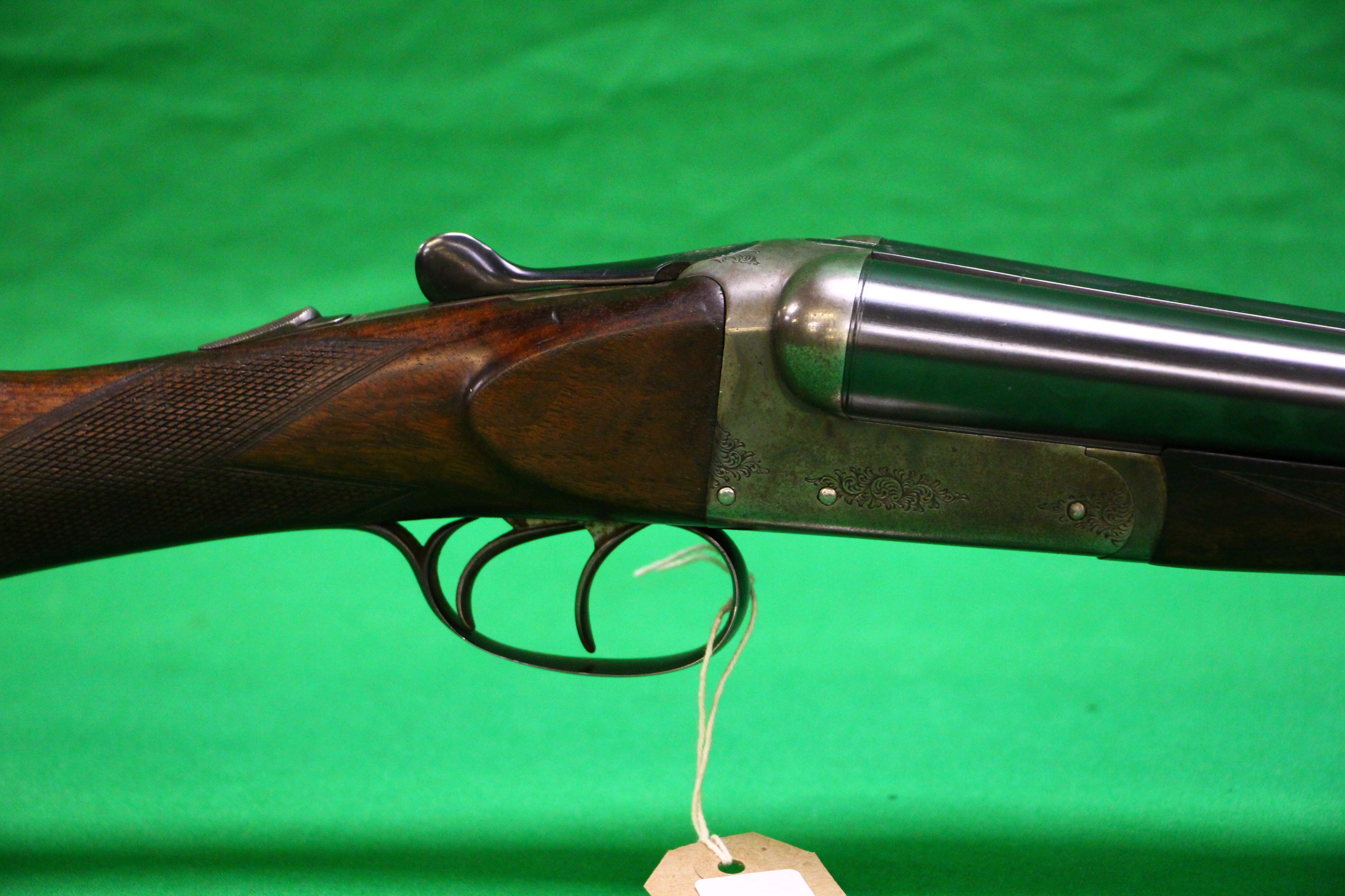 12 BORE ARMY & NAVY SIDE BY SIDE SHOTGUN #67752, - Image 3 of 13