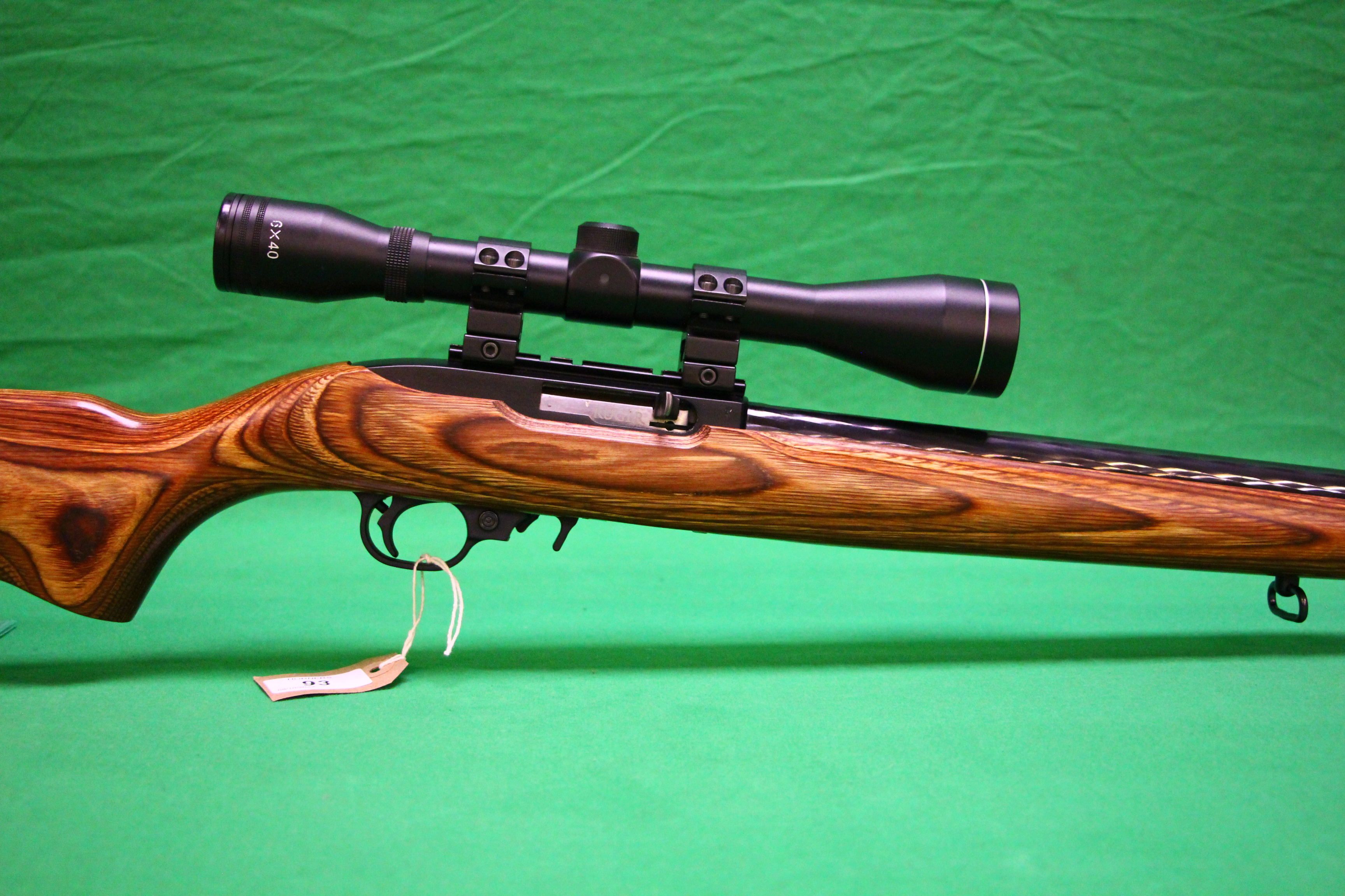 A RUGA .22 RF SELF LOADING RIFLE #0005-15590, FITTED WITH A . - Image 3 of 9