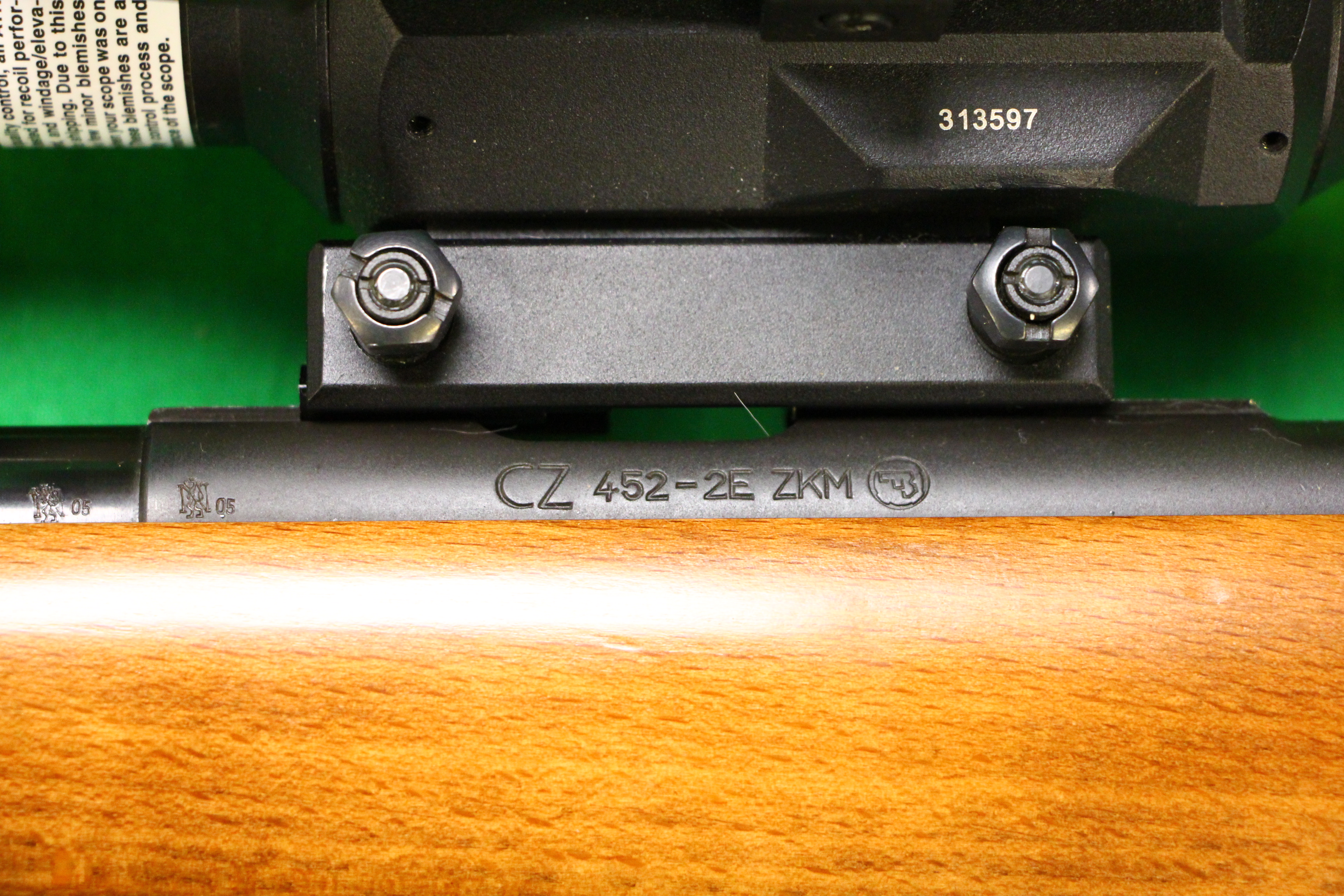 CZ 452-ZEKM .22 BOLT ACTION RIFLE COMPLETE WITH SOUND MODERATOR # NONE AND X SIGHT 2 HD SCOPE - Image 10 of 15