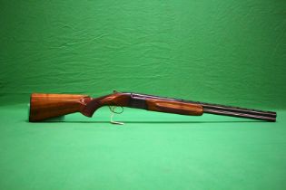 MIROKU 12 BORE OVER AND UNDER SHOTGUN #725637 AND GUN SLEEVE - (ALL GUNS TO BE INSPECTED AND
