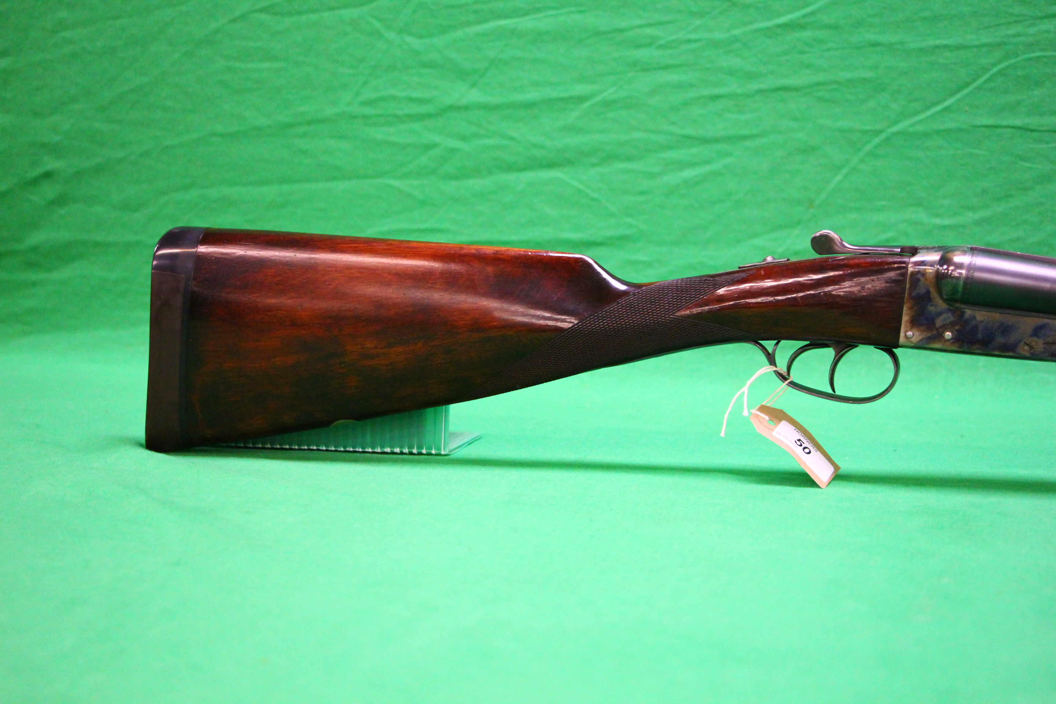 AYA 12 BORE SIDE BY SIDE SHOTGUN #580805 EJECTOR, - Image 2 of 10