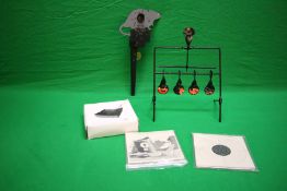 THREE AIR GUN RIFLE TARGETS TO INCLUDE RAT, 5 POINT,