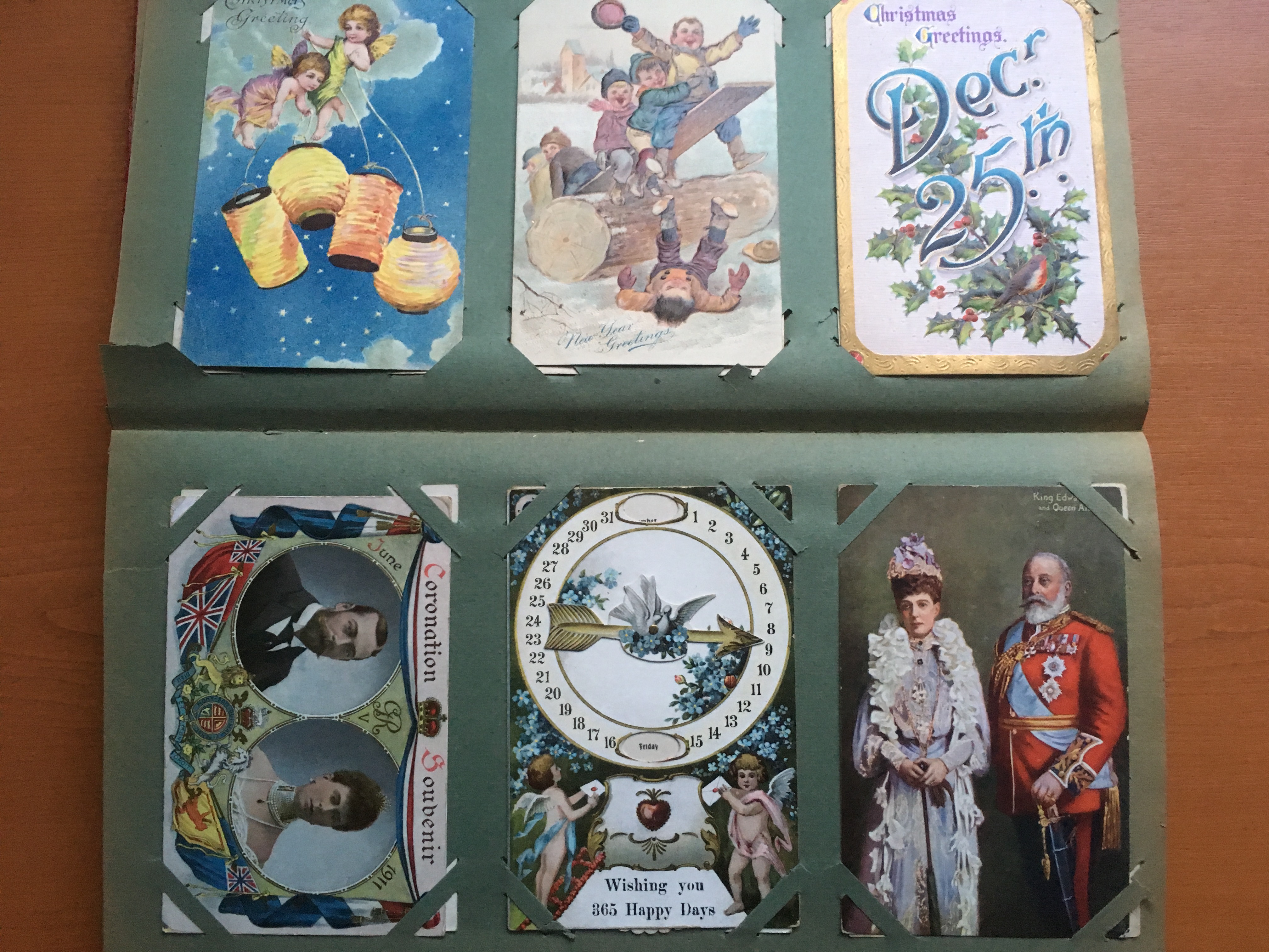 CORNER SLOT ALBUM MIXED SUBJECT POSTCARDS, MILITARY WITH WW1, LOUIS WAIN, COMIC, GREETINGS, - Image 3 of 11