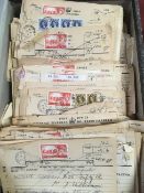 GB: FILE BOX WITH QUANTITY OF TELEGRAM RECEIPTS DATED 1964-5, MAINLY FRANKED CASTLE HIGH VALUES,