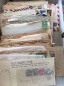 FILE BOX COVERS AND CARDS, CANADA, FALKLANDS, NEPAL, 1954 SINGAPORE AIRCRAFT CRASH MAIL WITH OTHER,