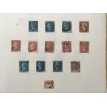 GB: 1841-1937 USED ON LEAVES INCLUDING 1841 2d(8), 1854-7 2d(5), 1d PLATES TO 224, 1883-4 5/-(2).