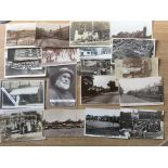 NORFOLK: MIXED POSTCARDS WITH NORWICH, HEMSBY, MOTORBUS AT BRUNDALL RP, SPROWSTON RP,