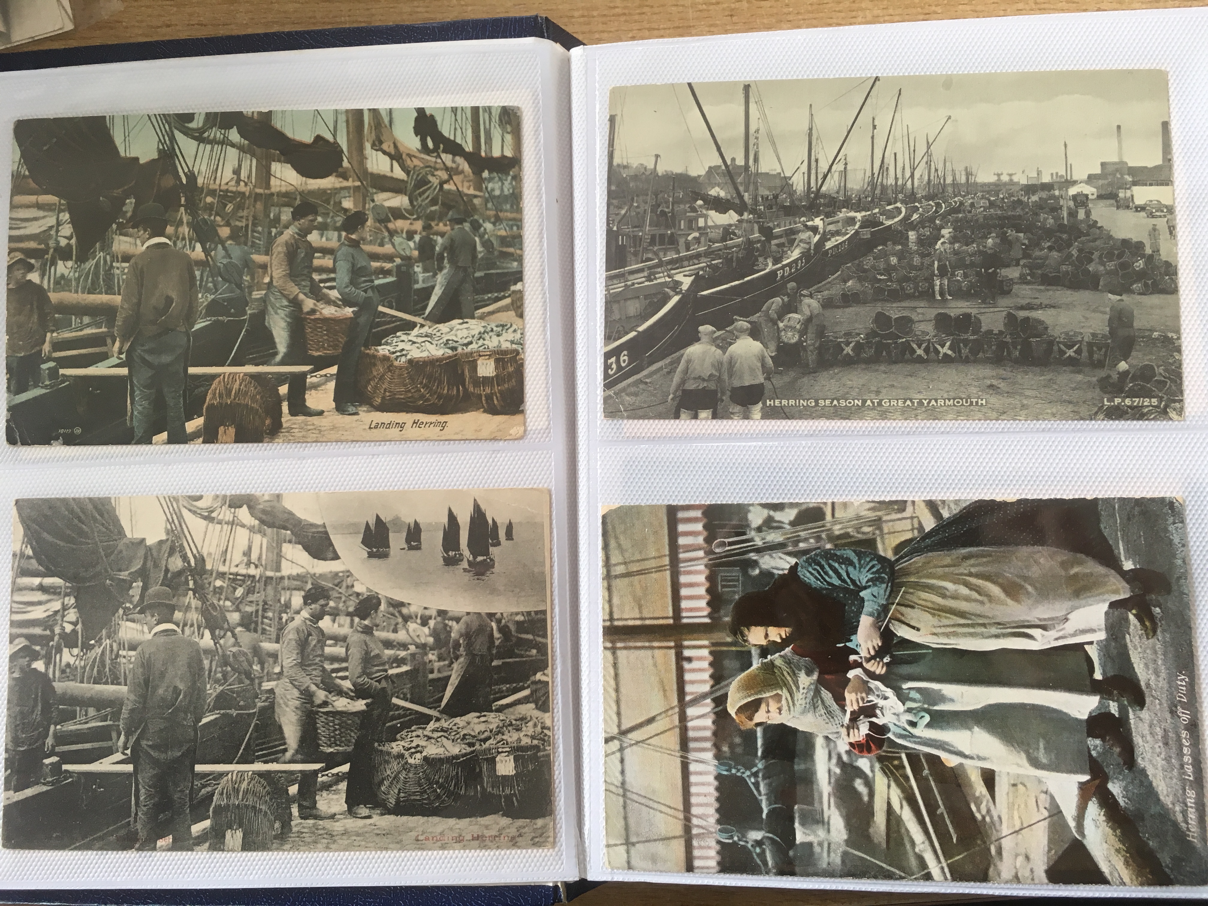 TWO ALBUMS WITH A COLLECTION OF FISHING INDUSTRY POSTCARDS, SOME LOCAL, ALSO SCOTLAND, CORNWALL, - Image 2 of 12