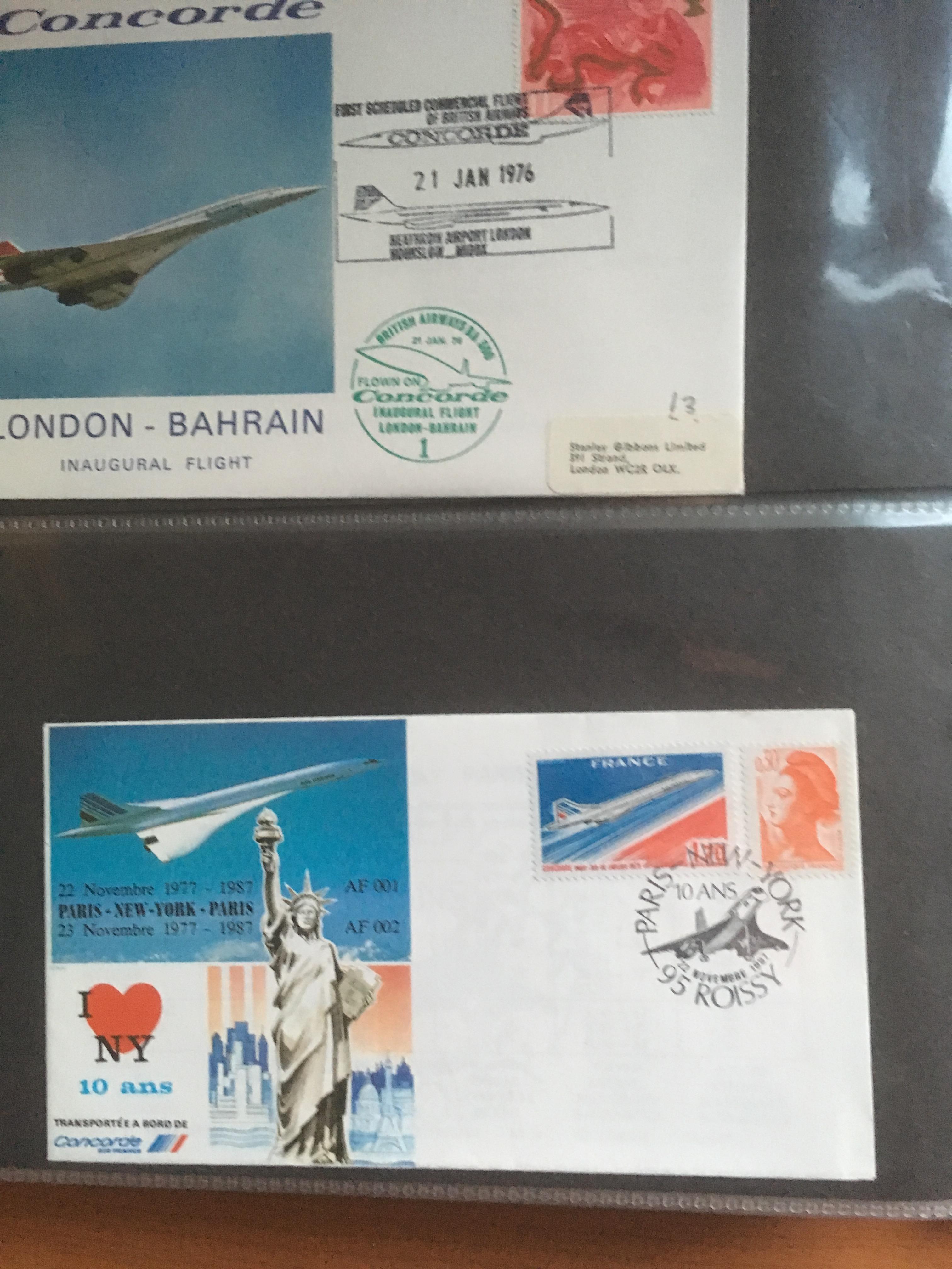 ALBUM WITH A COLLECTION OF CONCORDE FLIGHT COVERS, - Image 3 of 6