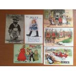 ADVERTISING POSTCARDS WITH HUMBER CAR, PHOENIX BISCUIT WORKS, FRYS (2),