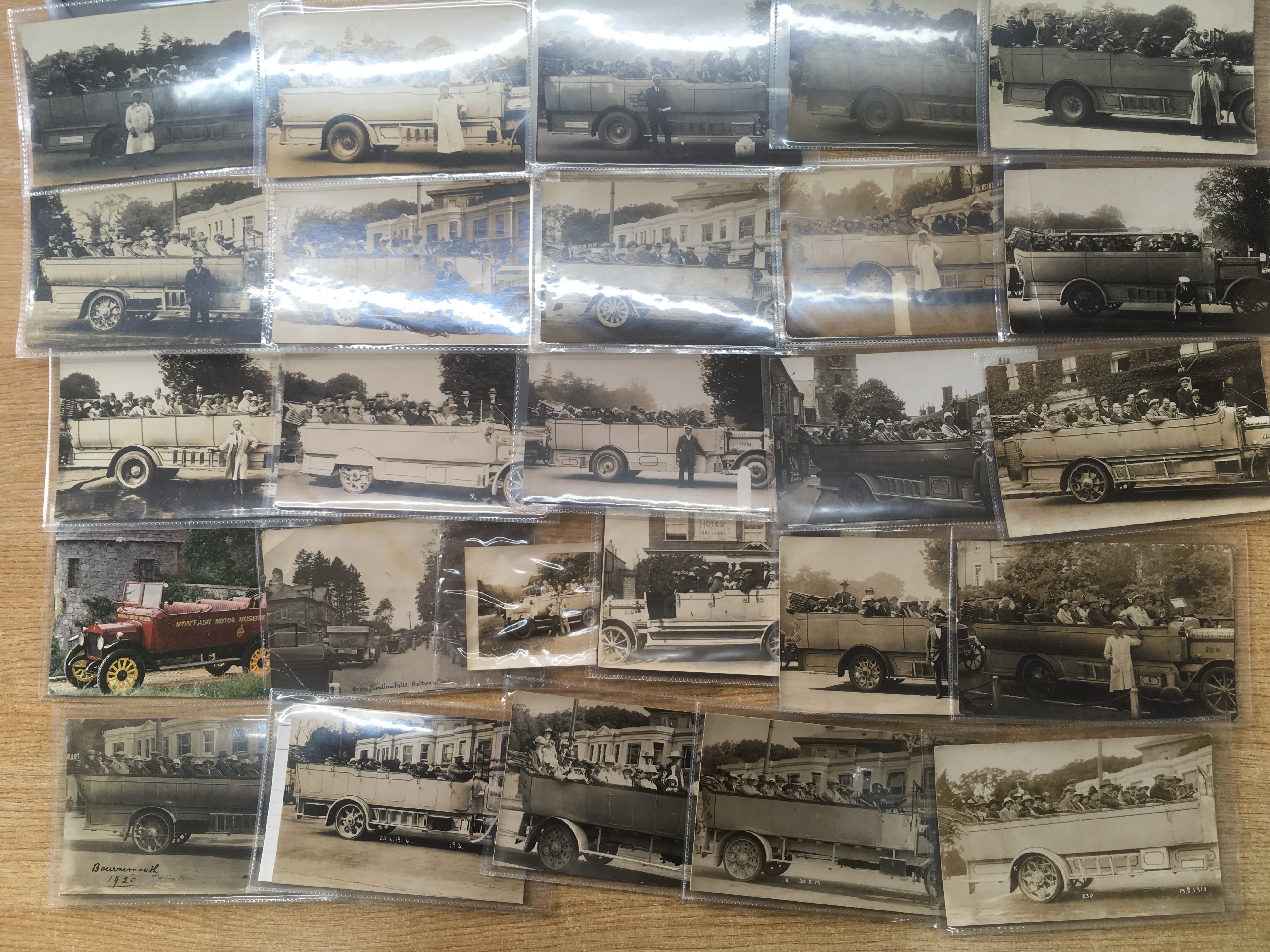 BOX WITH AN EXTENSIVE COLLECTION OF RP POSTCARDS DEPICTING CHARABANCS, SOME COMPLETE VEHICLES, - Image 2 of 2