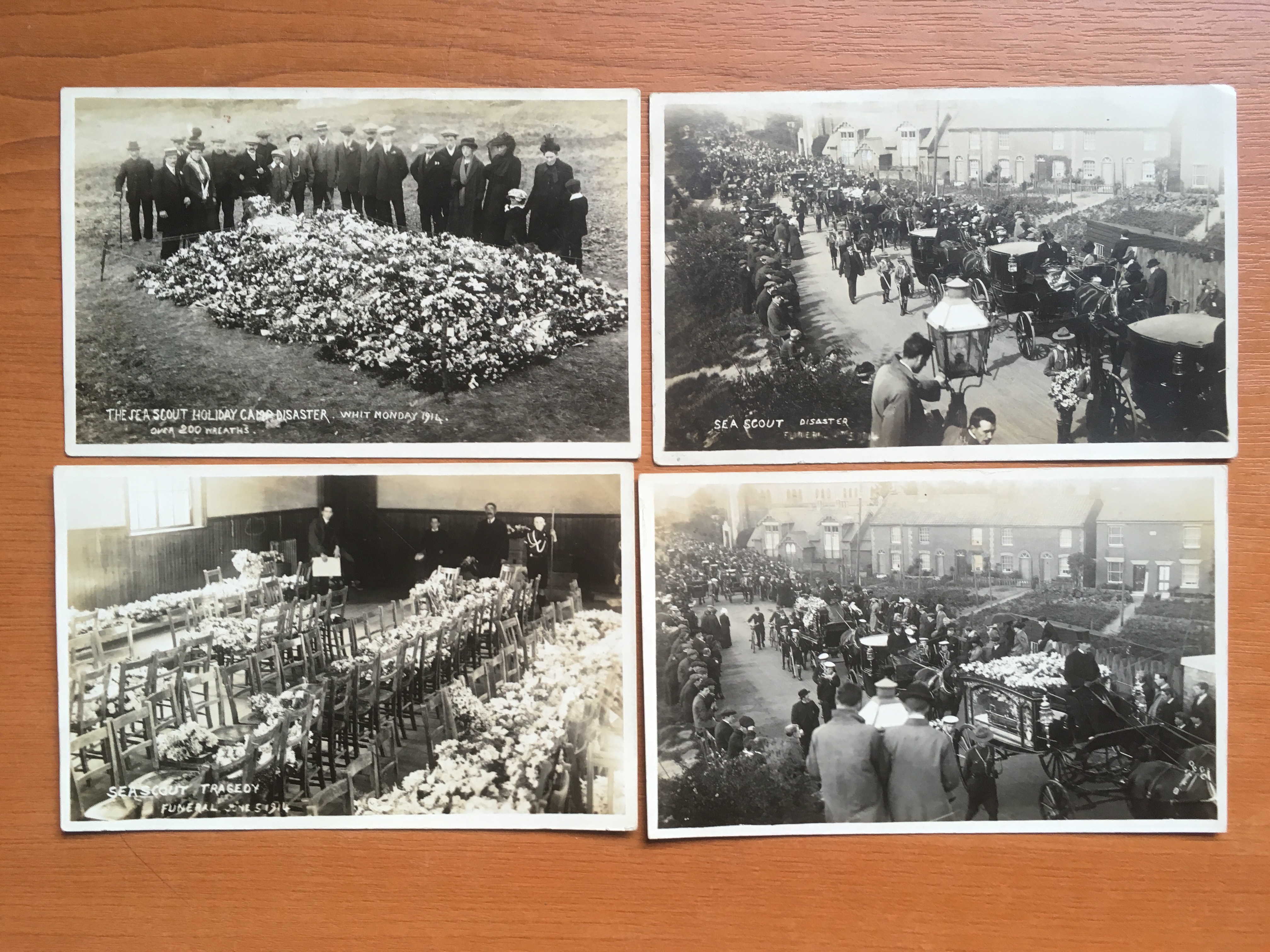 SUFFOLK: A COLLECTION OF RP POSTCARDS SHOWING THE SEA SCOUT TRAGEDY AT CARLTON COLVILLE, - Image 2 of 4