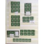 GB: STOCKBOOK WITH WILDING AND REGIONAL VARIETIES, MANY IN BLOCKS, MAINLY MINT WITH MUCH MNH,