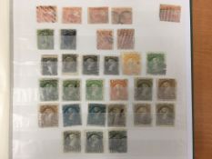 CANADA: STOCKBOOK WITH QV TO EDW7 MAINLY USED, LARGE QUEENS, SMALL QUEENS TO 10c(10), ETC.
