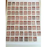 GB: FILE BOX QV MAINLY USED ON LEAVES, STOCKCARDS ETC, MANY 1d REDS, A FEW COVERS AND CARDS,