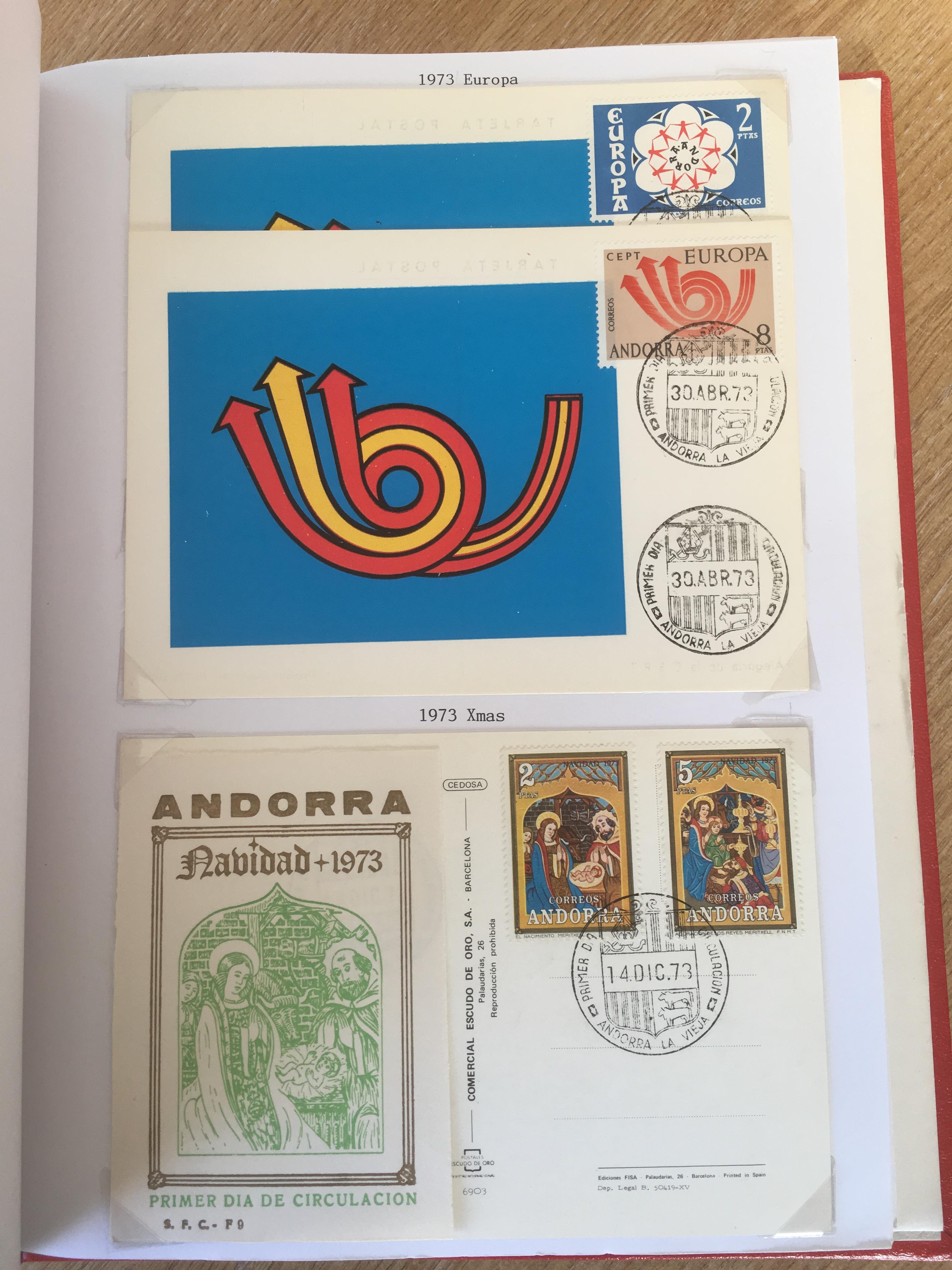 ANDORRA: 1929-2005 MINT AND USED IN A STOCKBOOK WITH FRENCH AND SPANISH ISSUES, SETS, - Image 8 of 8