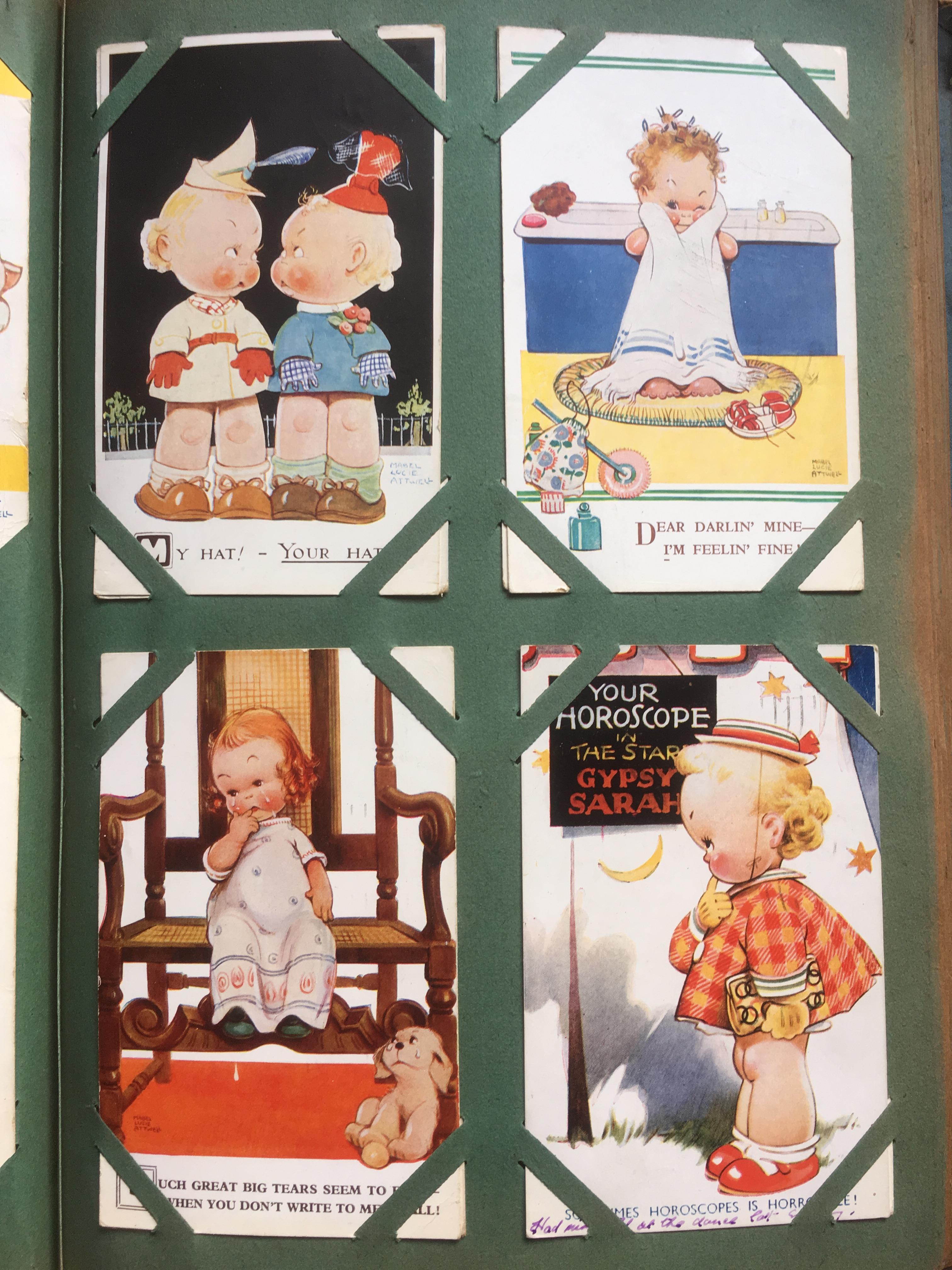 CORNER SLOT ALBUM WITH CHILDREN RELATED POSTCARDS, FAIRIES INCLUDING OUTHWAITE, CLOKE, TARRANT, - Image 5 of 7