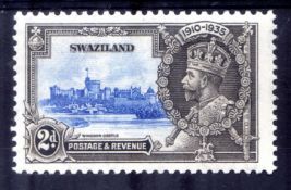 SWAZILAND: 1935 SILVER JUBILEE 2d SHORT EXTRA FLAGSTAFF OG,