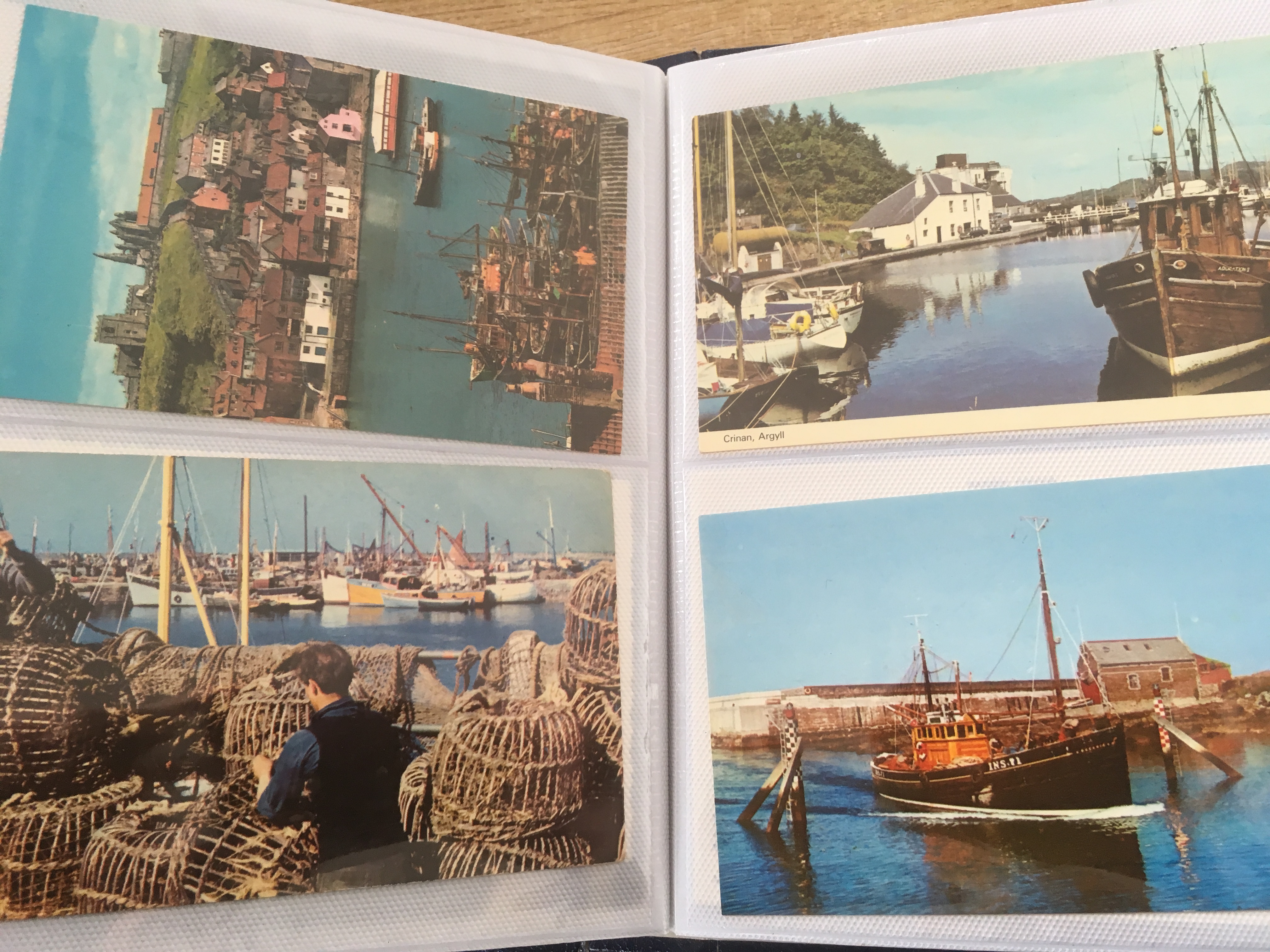 TWO ALBUMS WITH A COLLECTION OF FISHING INDUSTRY POSTCARDS, SOME LOCAL, ALSO SCOTLAND, CORNWALL, - Image 7 of 12