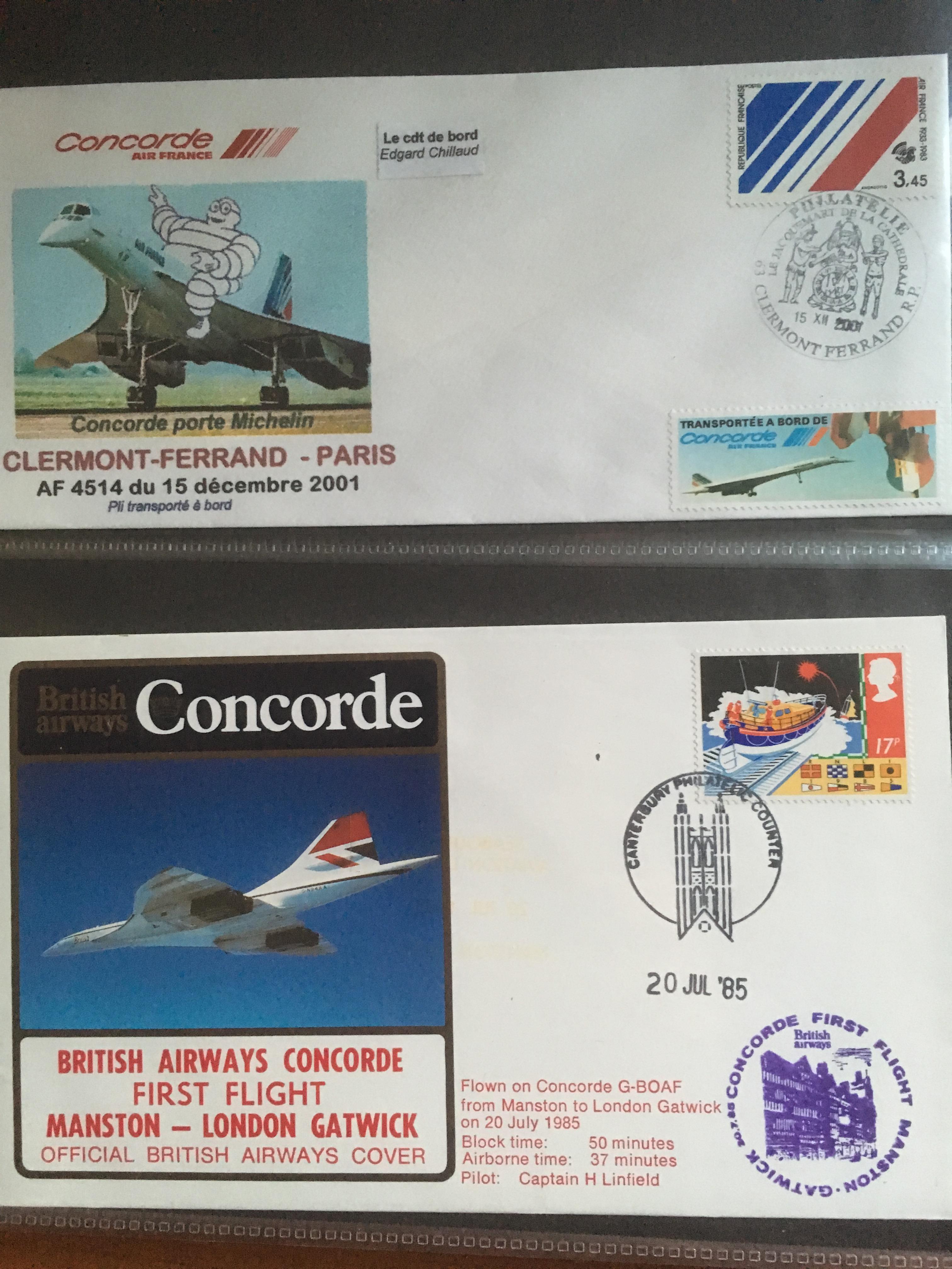 ALBUM WITH A COLLECTION OF CONCORDE FLIGHT COVERS, - Image 6 of 6