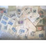ITALY: FILE BOX WITH A COLLECTION TO 1940s ON LEAVES,