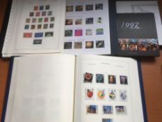 GB: BOX WITH MINT COLLECTION IN A KA-BE PRINTED ALBUM AND A BINDER, DECIMAL COMMEMS TO 1999,